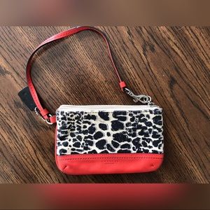 Coach Legacy Ocelot Print Wristlet